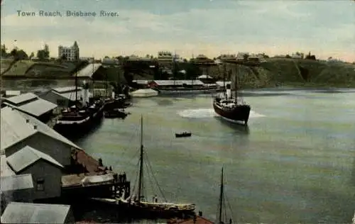 Ak Brisbane Australien, Town Reach
