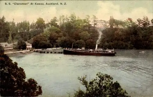 Ak Auckland Neuseeland, SS Clansman, Kawau