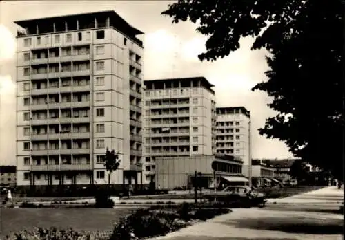 Ak Halle an der Saale, Hochhäuser in der Leninallee