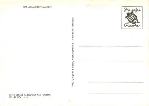 Ak Aglasterhausen in Baden, Straße, Kirche, Gasthaus