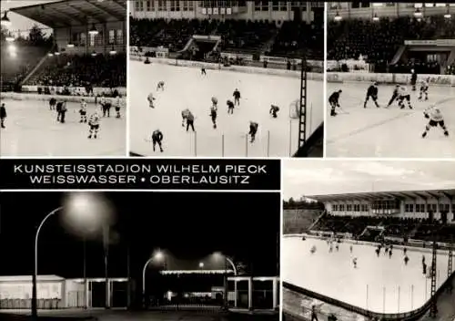 Ak Weißwasser in der Oberlausitz, Kunsteisstadion Wilhelm Pieck