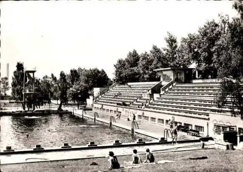 Ak Piesteritz Lutherstadt Wittenberg, Schwimmbad, Volkspark