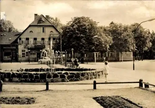 Ak Bad Saarow Pieskow Kreis Oder Spree, Johannes R. Becher-Platz, Cafe Bad Saarow