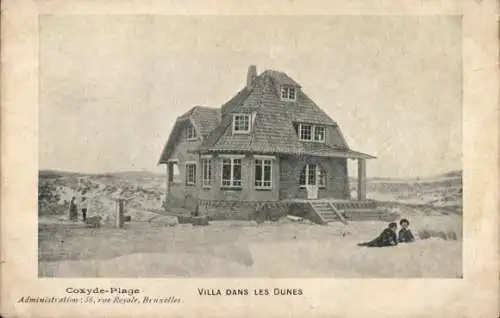 Ak Koksijde Coxide sur Mer Westflandern, Villa in den Dünen