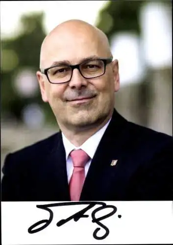 Foto Torsten Albig, Ministerpräsident Schleswig Holstein, Autogramm