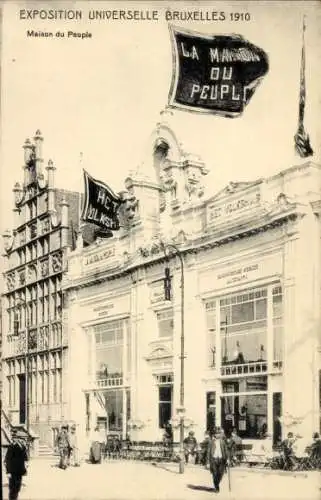 Ak Brüssel Brüssel, Ausstellung 1910, Maison du Peuple