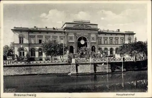 Ak Braunschweig in Niedersachsen, Hauptbahnhof