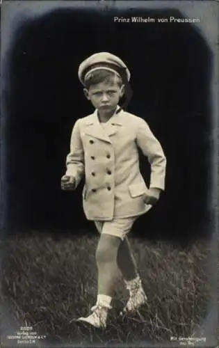 Ak Prinz Wilhelm von Preußen, Kinderportrait, Liersch 2809