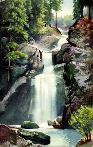 Ak Photochromie, Wasserfall