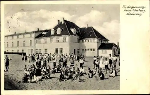 Ak Nordseebad Norderney Ostfriesland, Kindergenesungsheim Warburg, Kinder