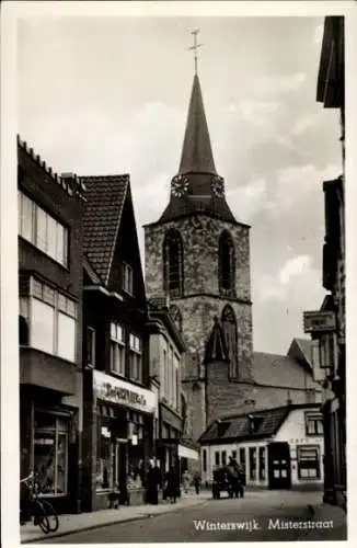 Ak Winterswijk Gelderland Niederlande, Misterstraat, Kirche