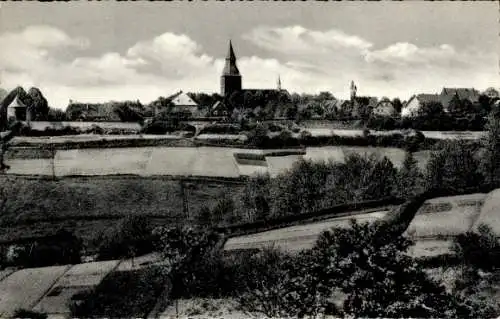 Ak Rüthen in Westfalen, Teilansicht, Stadtmauer, Johanniskirche, Hexenturm