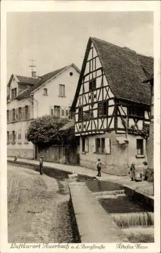 Ak Auerbach Bensheim an der Bergstraße Hessen, Ältestes Haus