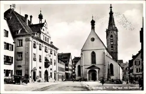 Ak Rottenburg am Neckar, Rathaus, Domkirche