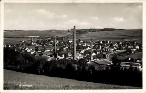 Ak Münsingen in Württemberg, Panorama