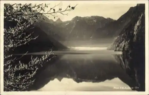 Ak Königssee Berchtesgadener Land Oberbayern, Blick vom Malerwinkel aus