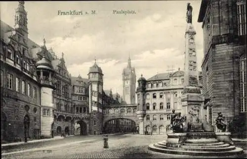 Ak Frankfurt am Main, Paulsplatz