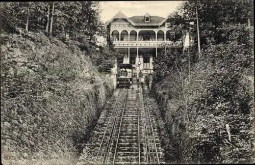 Ak Bad Ems an der Lahn, Malbergbahn, Standseilbahn