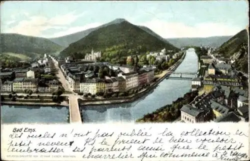 Ak Bad Ems an der Lahn, Totale