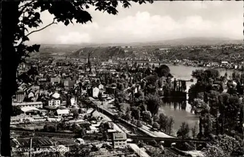 Ak Koblenz am Rhein, Panorama vom Karthäuserhof gesehen