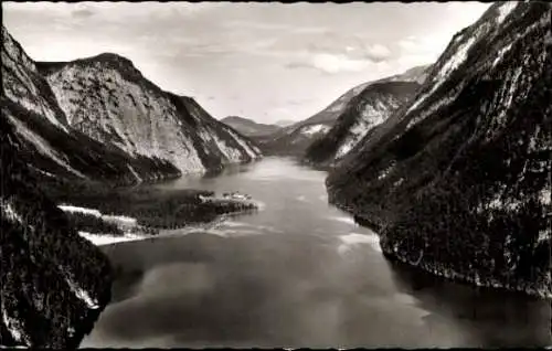 Ak Königssee Oberbayern, Blick von der Sagereckwand