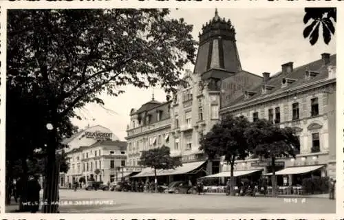 Ak Wels in Oberösterreich, Kaiser Josef Platz