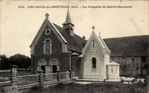 Ak Les Baux de Breteuil Eure, La Chapelle de Sainte Suzanne