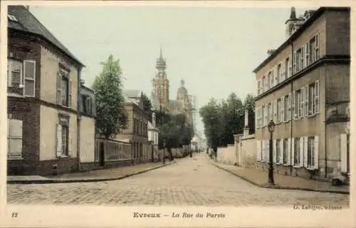 Ak Évreux Eure, La Rue du Parvis