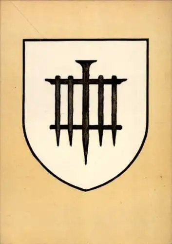 Künstler Ak Barr Elsass Bas Rhin, Stadtwappen