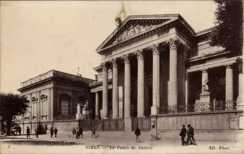 Ak Nîmes Gard, Palais de Justice