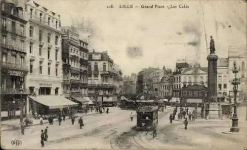 Ak Lille Nord, Grand'Place, Cafés