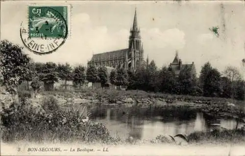 Ak Bonsecours Seine Maritime, Basilika