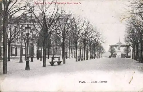 Ak Pau Pyrénées-Atlantiques, Place Royale