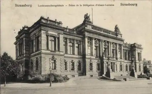 Ak Straßburg Elsass Bas Rhin, Landesausschussgebäude