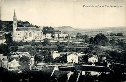 Ak Fumel Lot et Garonne, Panorama