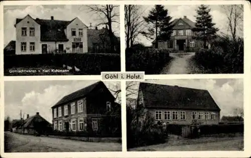 Ak Göhl in Holstein, Teilansichten, Geschäftshaus Karl Kuhlmann