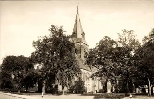 Ak Salzwedel in der Altmark, Katharinenkirche, Friedrich Gartz Denkmal