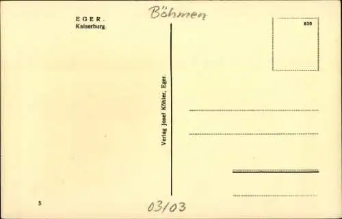 Ak Cheb Eger Region Karlsbad, Kaiserburg
