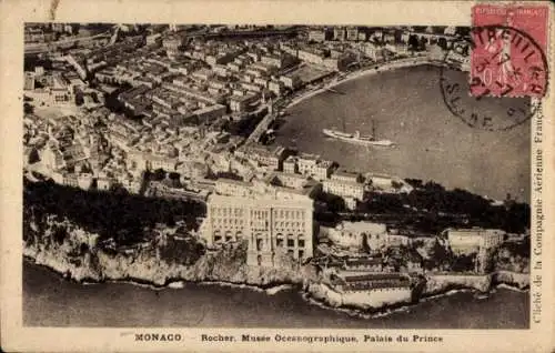 Ak Monaco, Felsen, Ozeanographisches Museum, Fürstenpalast