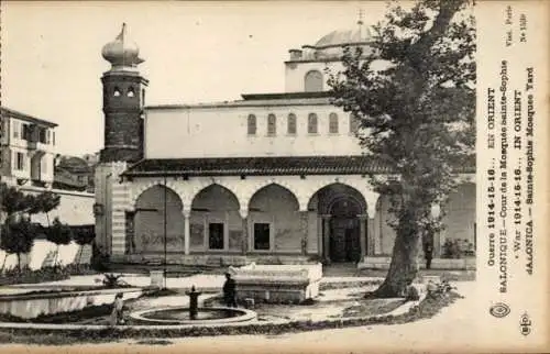 Ak Thessaloniki Griechenland, Moschee St. Sophie, Hof