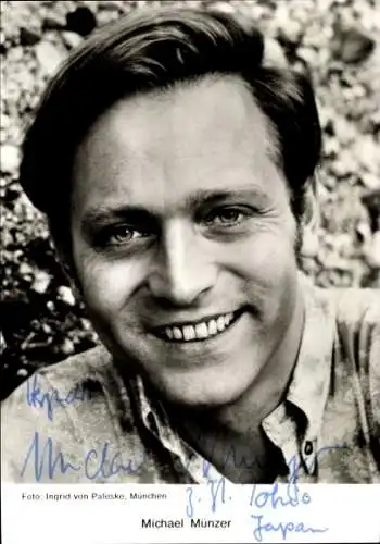 Ak Schauspieler Michael Münzer, Portrait, Autogramm