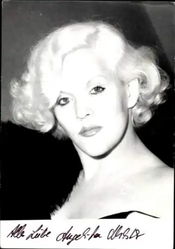 Ak Schauspielerin und Sängerin Angelika Milster, Portrait, Autogramm