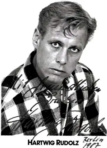 Ak Schauspieler Hartwig Rudolz, Portrait, Autogramm