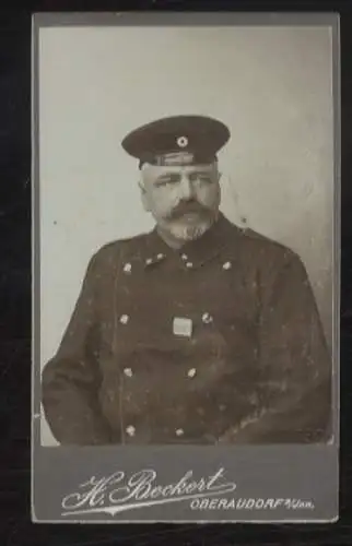 CdV Foto Deutscher Soldat in Uniform, 1. WK