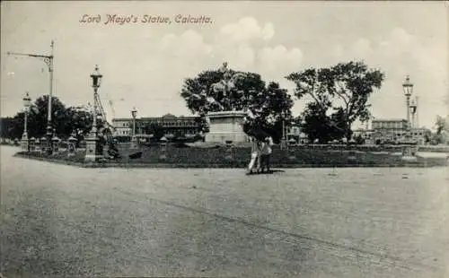 Ak Calcutta Kolkata Kalkutta Indien, Lord Mayo's Statue