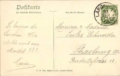 Ak Landau in der Pfalz, Totalansicht