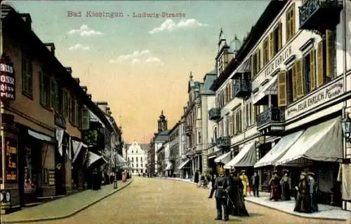 Ak Bad Kissingen Unterfranken Bayern, Ludwigstraße, Geschäftshaus Felix Ehrlich