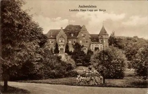 Ak Aschersleben im Salzlandkreis, Landsitz Haus Lapp am Berge