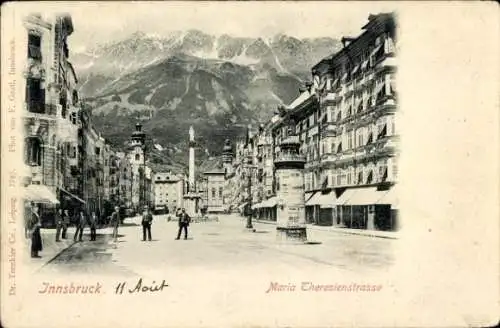 Ak Innsbruck in Tirol, Maria Theresienstraße