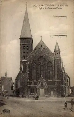 Ak Cureghem Anderlecht Brüssel Brüssel, St-Francois-Xavier-Kirche